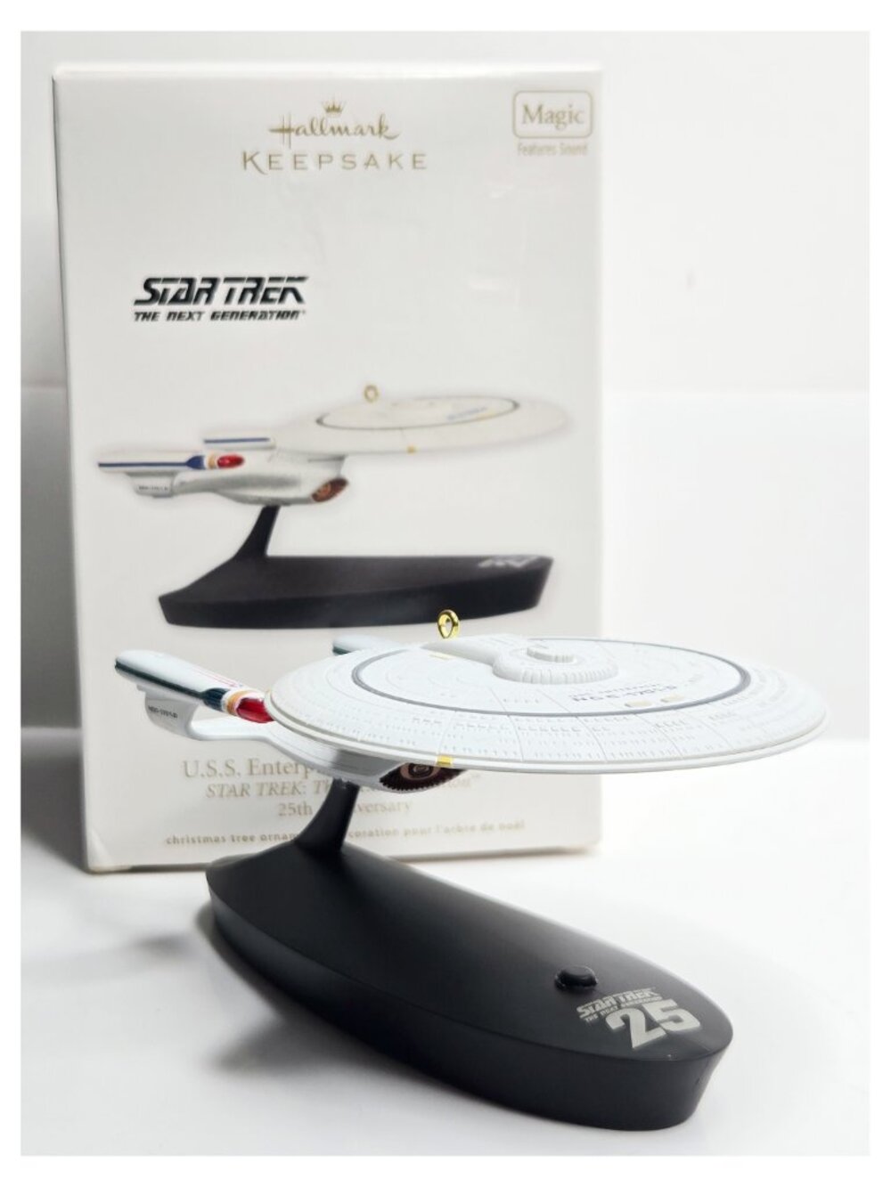 Hallmark Keepsake Ornament Star Trek USS Enterprise NCC-1701-D 25th Anniversary